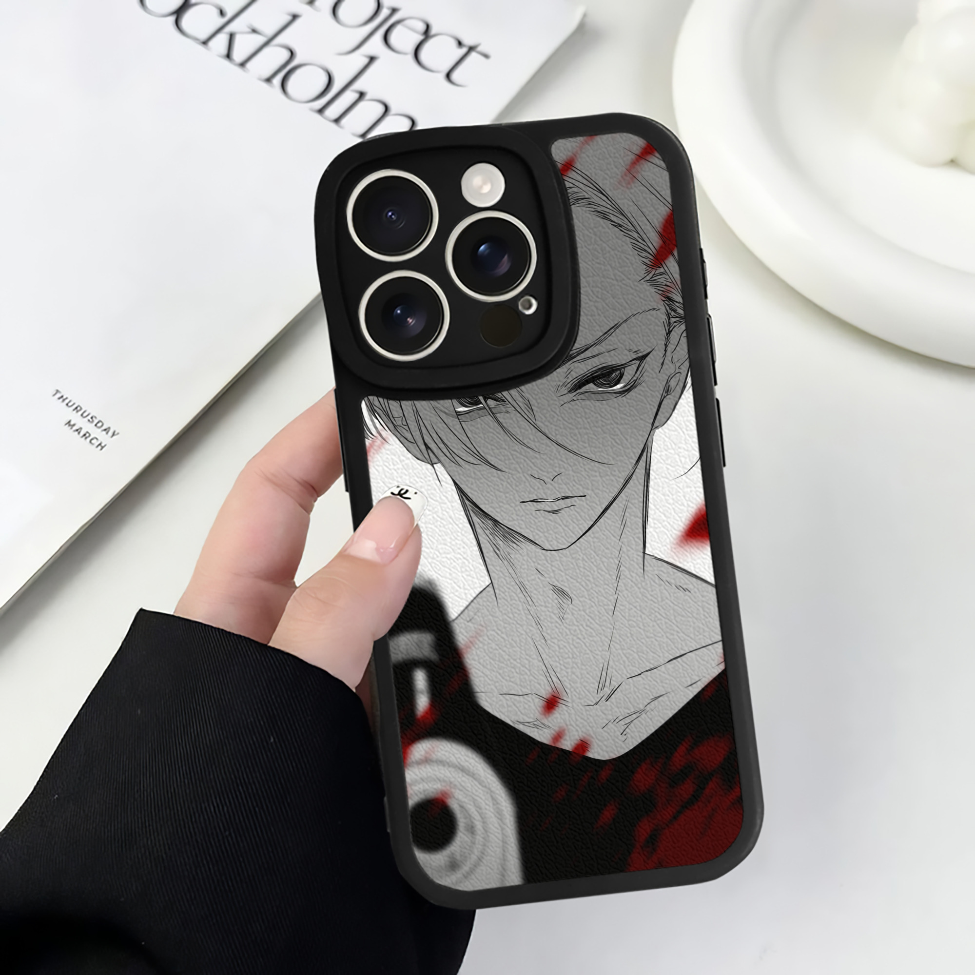 （画像用） 東京リベンジャーズ Tokyo Revengers 【iPhone 16シリーズ対応】シリコンスマホケース（レザー調） 材質：シリコン
